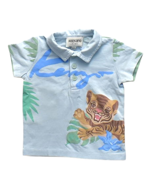 A Blue Short Sleeve Polos from Kenzo in size 6-12M for boy. (Front View)