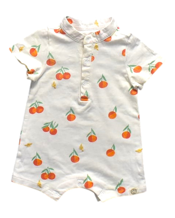 A Multicolour Short Sleeve Rompers from Le Petit Society in size 3-6M for boy. (Front View)