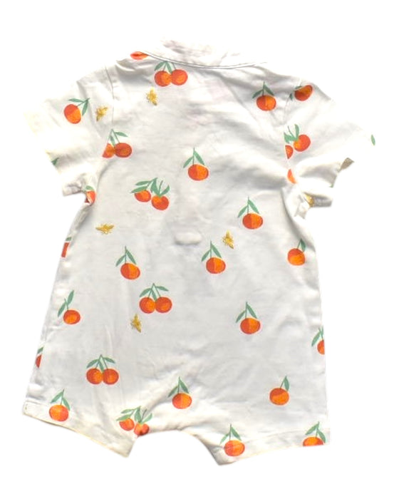 A Multicolour Short Sleeve Rompers from Le Petit Society in size 3-6M for boy. (Back View)