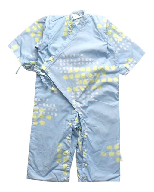 A Blue Long Sleeve Rompers from Mimi Mono in size 12-18M for boy. (Front View)