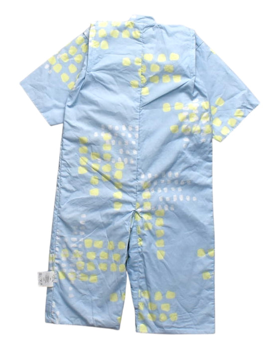 A Blue Long Sleeve Rompers from Mimi Mono in size 12-18M for boy. (Back View)