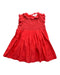 A Red Sleeveless Dresses from Château de Sable in size 6-12M for girl. (Front View)