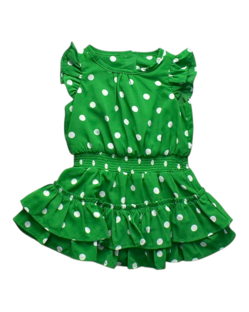 A Green Sleeveless Dresses from Janie & Jack in size 6-12M for girl. (Front View)