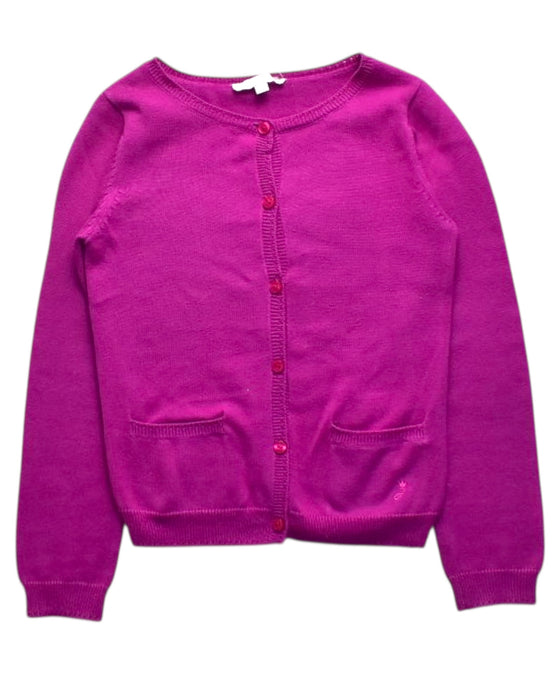 A Purple Cardigans from Jacadi in size 6T for girl. (Front View)
