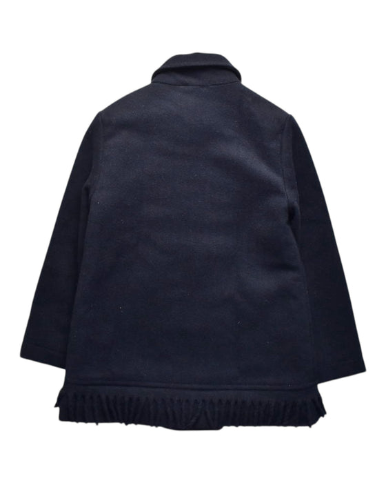 A Navy Coats from Junior Gaultier in size 6T for girl. (Back View)