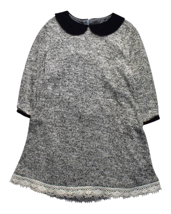 A Grey Long Sleeve Dresses from Isabel Garreton in size 5T for girl. (Front View)