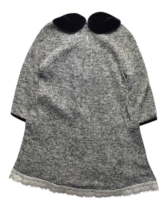 A Grey Long Sleeve Dresses from Isabel Garreton in size 5T for girl. (Back View)