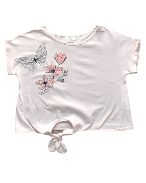 A Pink Short Sleeve Tops from Carrément Beau in size 4T for girl. (Front View)