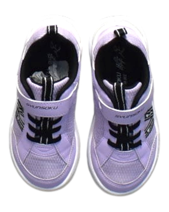 A Purple Sneakers from Syunsoku in size 7Y for girl. (Back View)