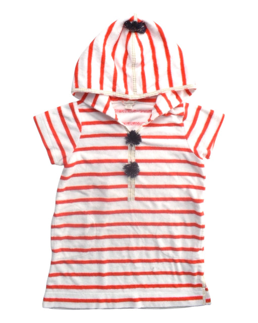 A Red Short Sleeve Dresses from Crewcuts in size 4T for girl. (Front View)