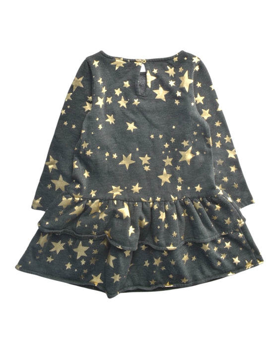 A Grey Long Sleeve Dresses from Crewcuts in size 4T for girl. (Back View)