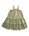 A Green Sleeveless Dresses from Seed in size 2T for girl. (Front View)