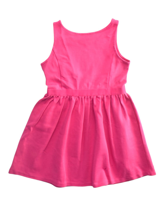 A Pink Sleeveless Dresses from Polo Ralph Lauren in size 7Y for girl. (Back View)