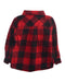 A Red Long Sleeve Shirts from Roots in size 4T for boy. (Back View)