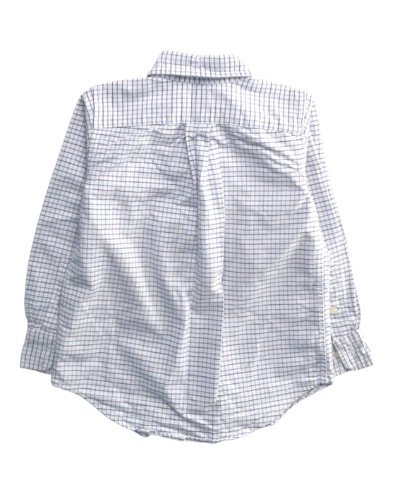A White Long Sleeve Shirts from Ralph Lauren in size 4T for boy. (Back View)
