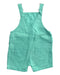 A Teal Overall Shorts from Seed in size 18-24M for boy. (Back View)