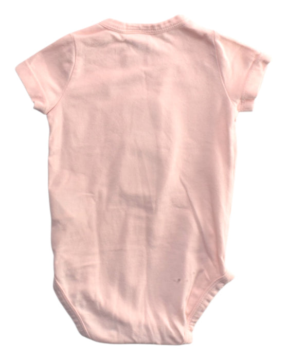 A Pink Short Sleeve Bodysuits from Seed in size 0-3M for girl. (Back View)