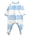 A Blue Onesies from Petit Bateau in size 6-12M for boy. (Back View)