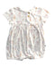 A White Short Sleeve Rompers from Kays + Kins in size 6-12M for girl. (Front View)