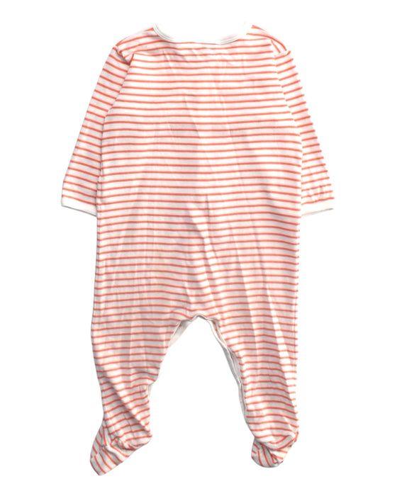 A Pink Onesies from Petit Bateau in size 6-12M for boy. (Back View)