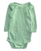 A Green Long Sleeve Bodysuits from Petit Bateau in size 3-6M for boy. (Front View)