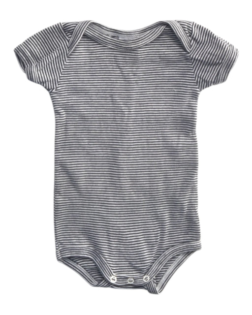 A Navy Short Sleeve Bodysuits from Petit Bateau in size 0-3M for boy. (Front View)
