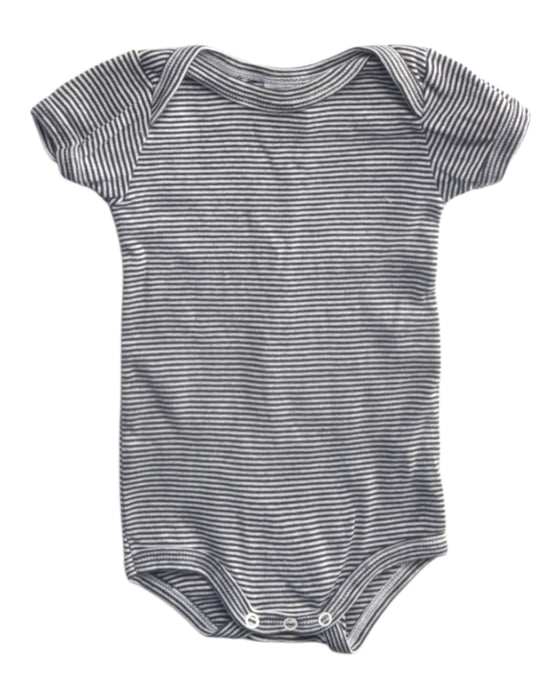 A Navy Short Sleeve Bodysuits from Petit Bateau in size 0-3M for boy. (Front View)
