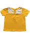 A Yellow Short Sleeve Shirts from Happyology in size 6-12M for boy. (Front View)