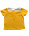 A Yellow Short Sleeve Shirts from Happyology in size 6-12M for boy. (Back View)