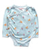 A Blue Long Sleeve Bodysuits from Cath Kids London in size 6-12M for girl. (Front View)