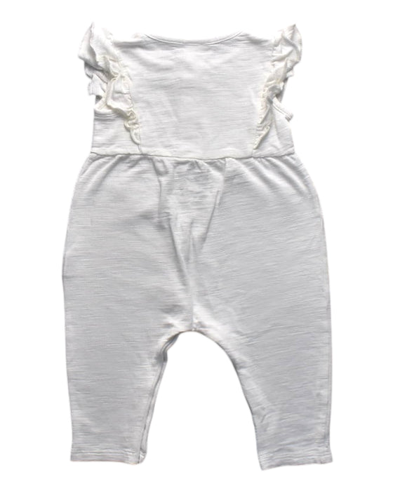 A White Sleeveless Rompers from Genwoo Kids in size 6-12M for girl. (Back View)