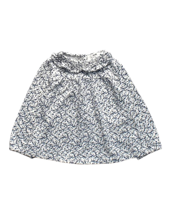 A White Long Sleeve Tops from Cyrillus in size 12-18M for girl. (Front View)