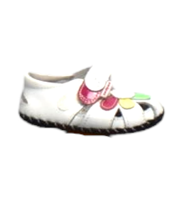 A Multicolour Sandals from pediped in size 12-18M for girl. (Front View)