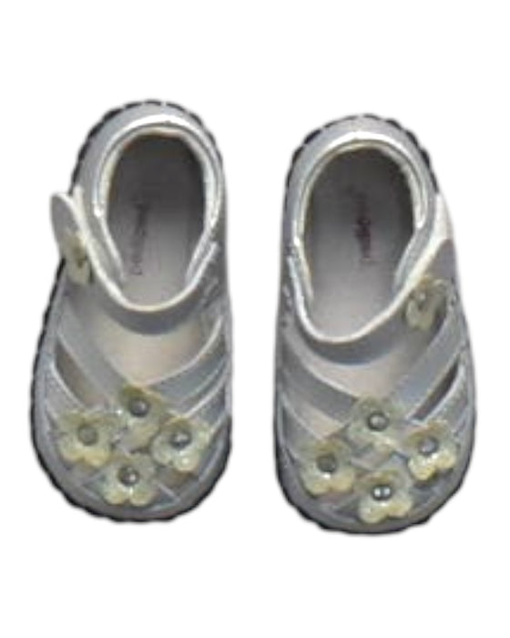 A Silver Booties from pediped in size 12-18M for girl. (Back View)