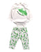A White Pants Sets from The Bonnie Mob in size 6-12M for boy. (Front View)