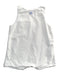 A White Sleeveless Rompers from Petit Bateau in size 3-6M for girl. (Back View)