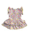 A Multicolour Short Sleeve Dresses from Seed in size 3-6M for girl. (Back View)