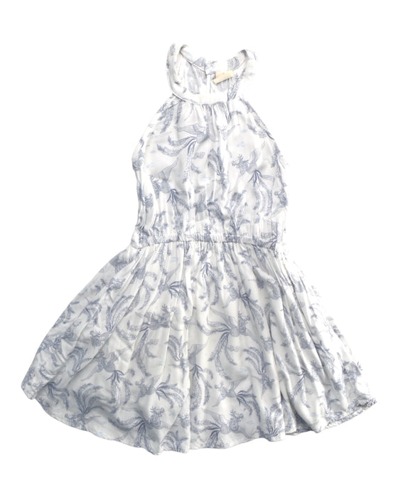 A Blue Sleeveless Dresses from Elly in size 4T for girl. (Front View)