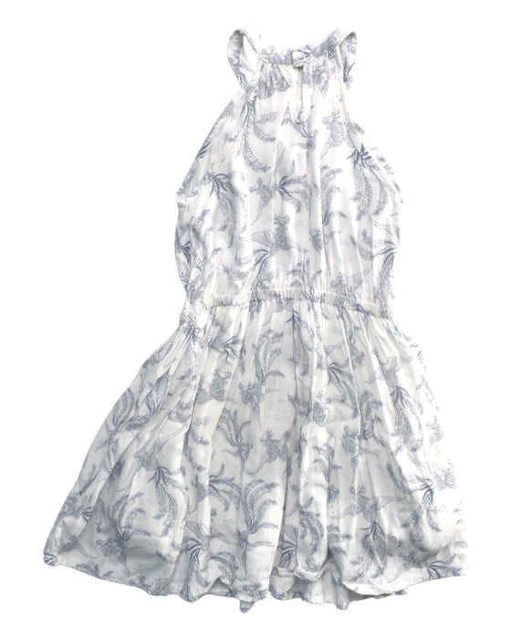 A Blue Sleeveless Dresses from Elly in size 4T for girl. (Back View)