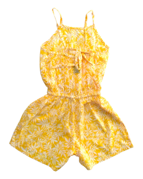 A Yellow Sleeveless Rompers from By the Sea in size 2T for girl. (Back View)