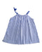 A Blue Sleeveless Dresses from Petit Bateau in size 3T for girl. (Back View)