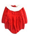 A Red Long Sleeve Rompers from Sam & Louloute in size 3T for girl. (Front View)