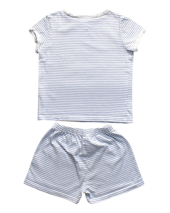 A Blue Shorts Sets from The Little White Company in size 2T for girl. (Back View)