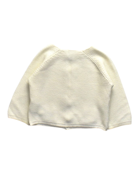 A Ivory Cardigans from Cyrillus in size 12-18M for girl. (Back View)