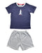 A Navy Shorts Sets from The Little White Company in size 3T for boy. (Front View)