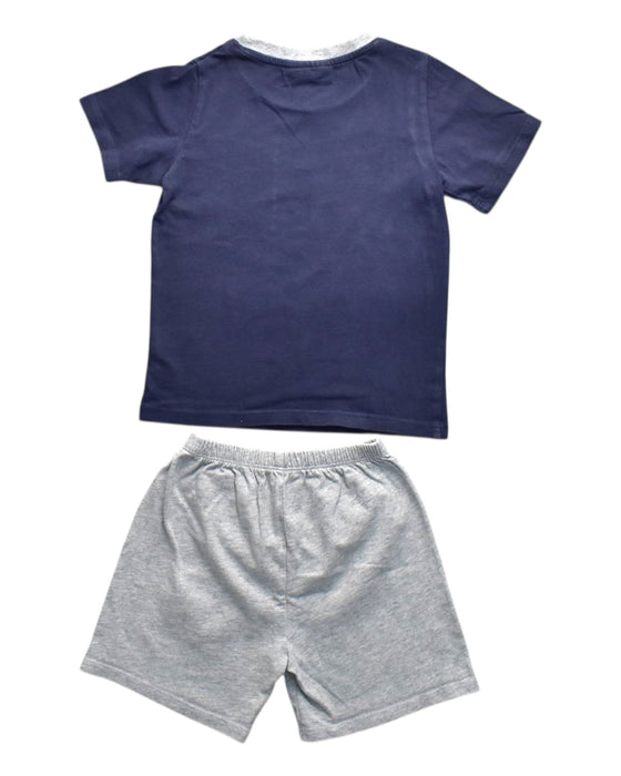 A Navy Shorts Sets from The Little White Company in size 3T for boy. (Back View)