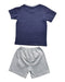 A Navy Shorts Sets from The Little White Company in size 3T for boy. (Back View)