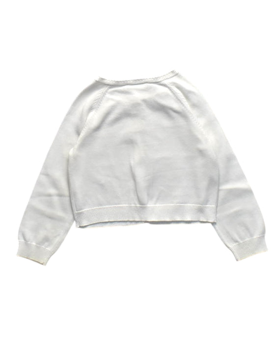 A White Cardigans from Jacadi in size 3T for girl. (Back View)