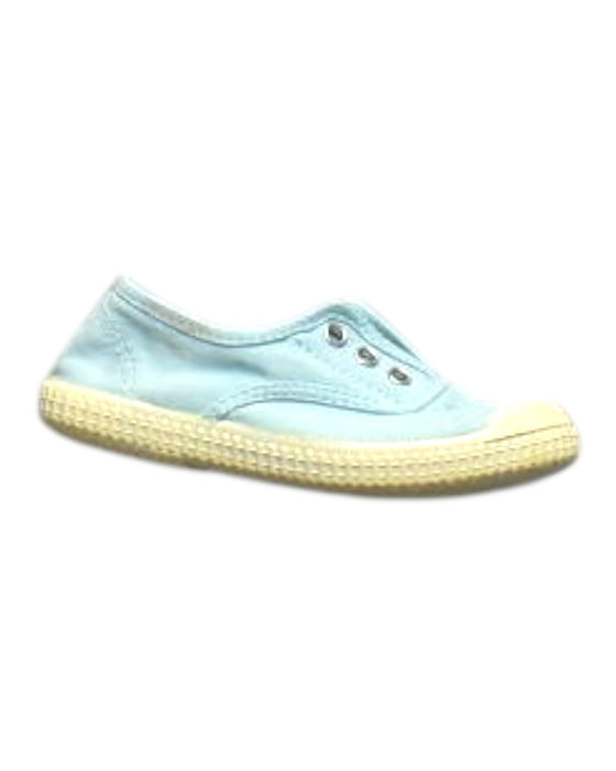 A Blue Slip Ons from Papouelli in size 4T for neutral. (Front View)