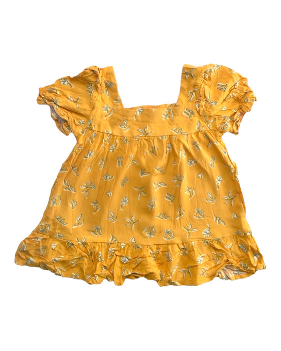 A Yellow Short Sleeve Tops from Tahari in size 6T for girl. (Back View)